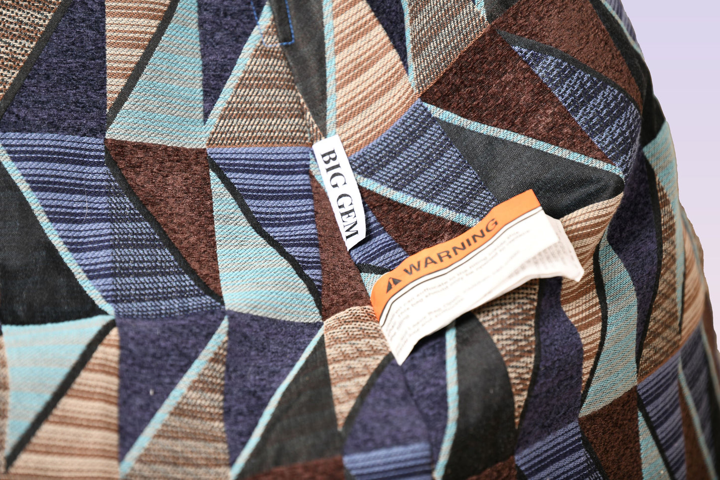 Filled Bean Bag Chair - Blue