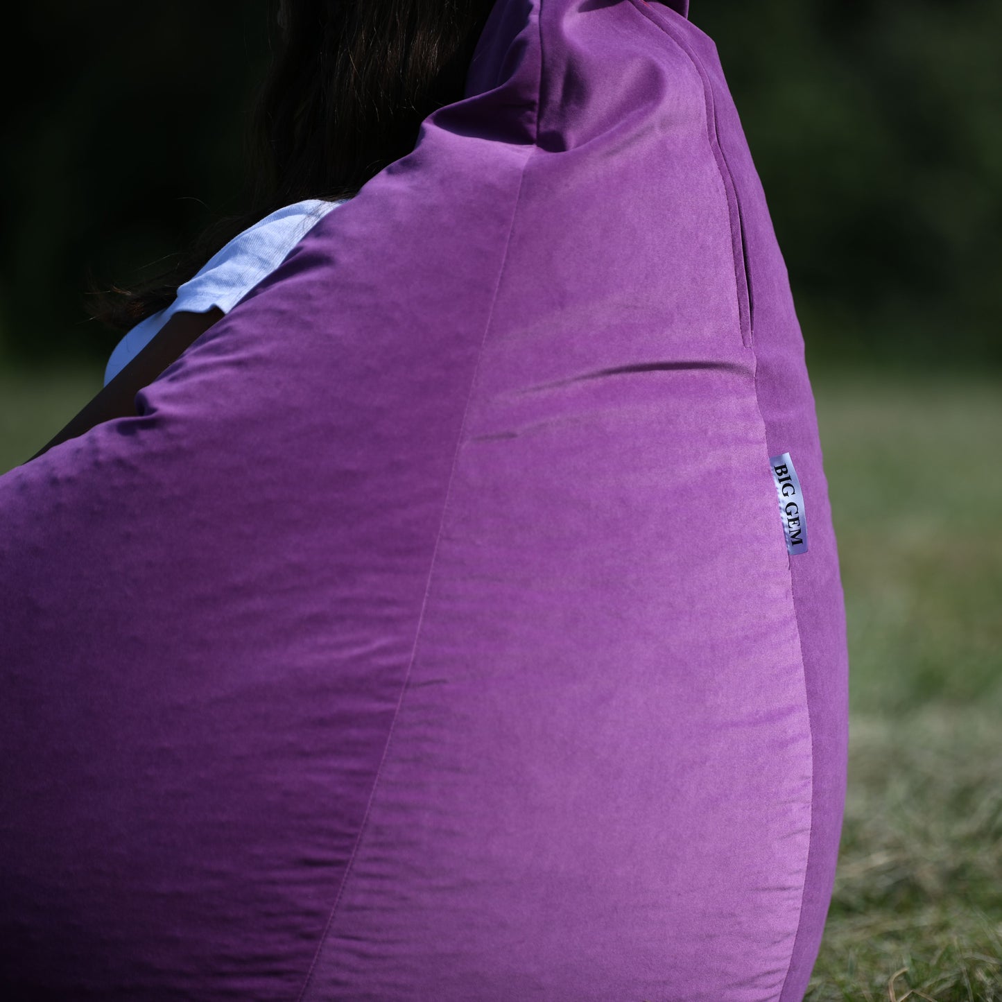 Filled Bean Bag Chair - Purple