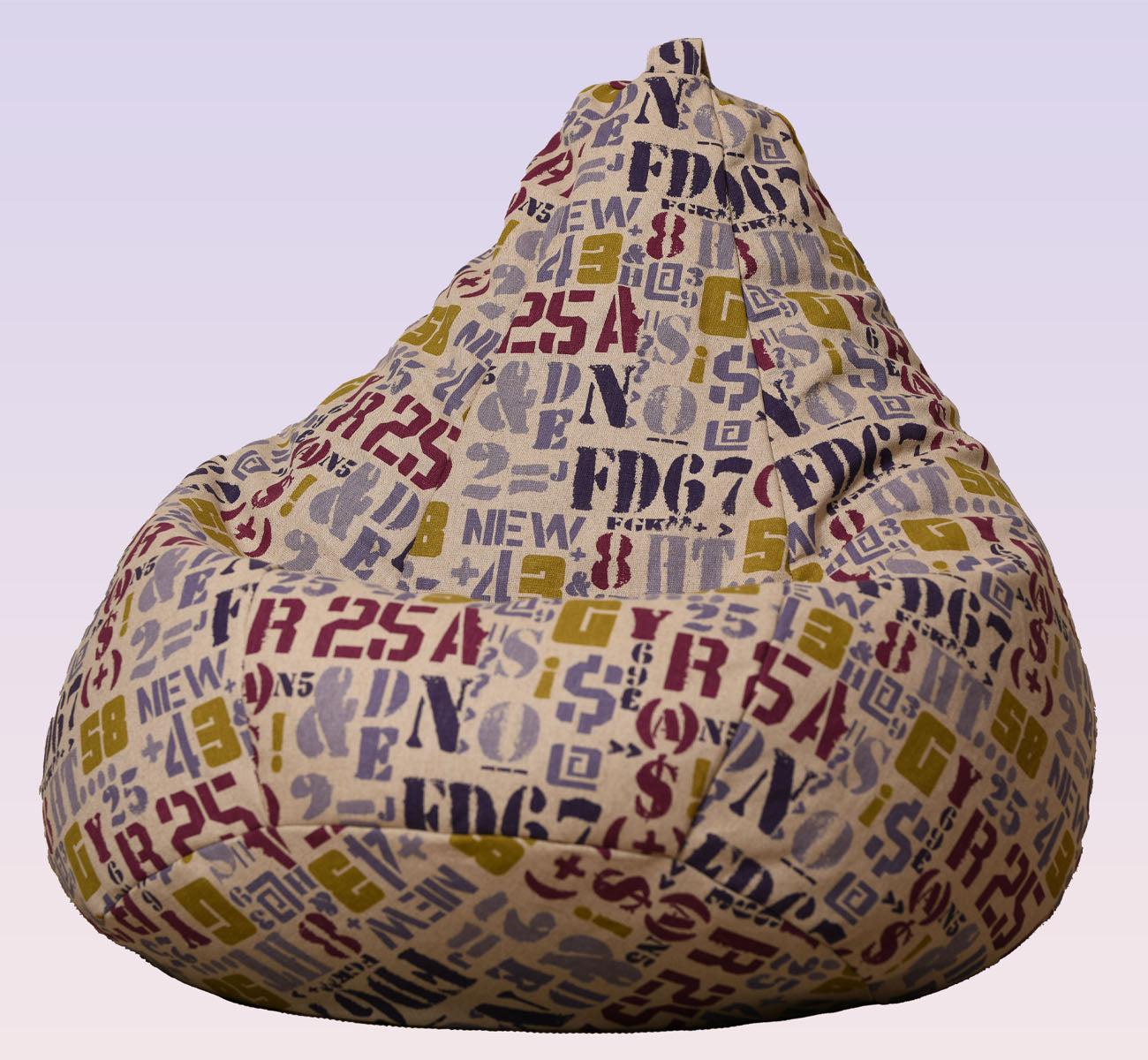 Filled Bean Bag Chair - Beige